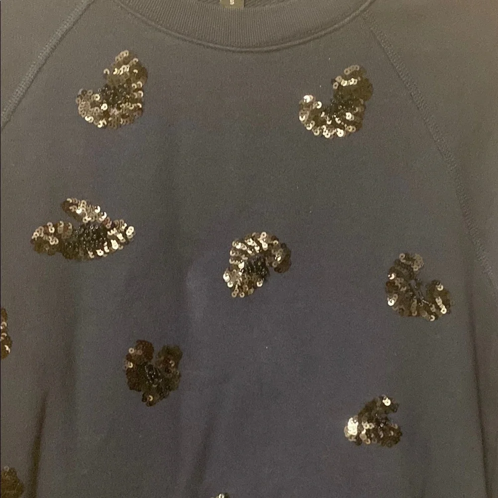 J.Crew: Crewneck Sweatshirt In Beaded Leopard For Women